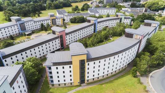 Aerial view of UEA accommodation