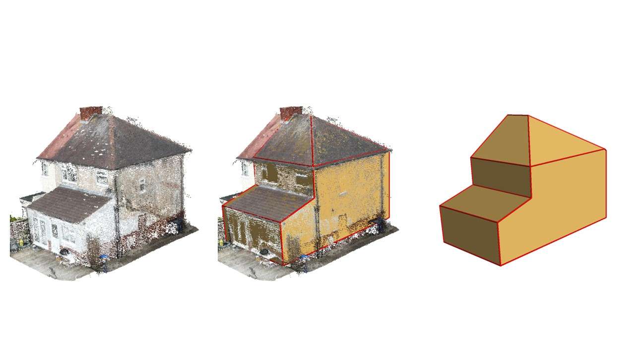 AI for large screen reconstruction graphic