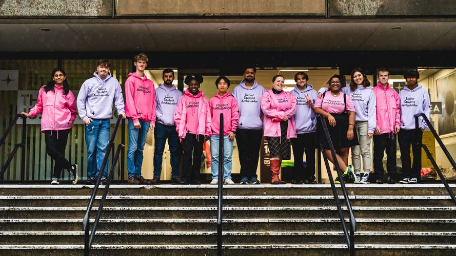 Student ambassadors on campus