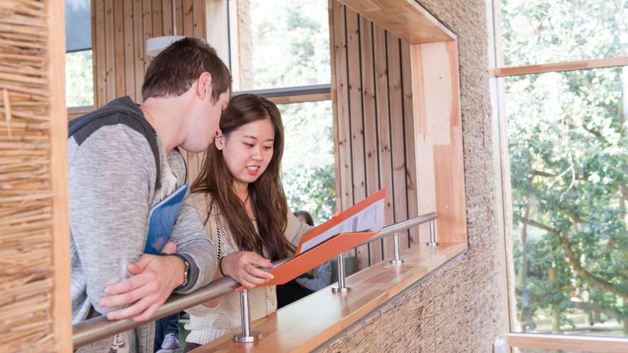 Students inside the Enterprise Centre on Campus