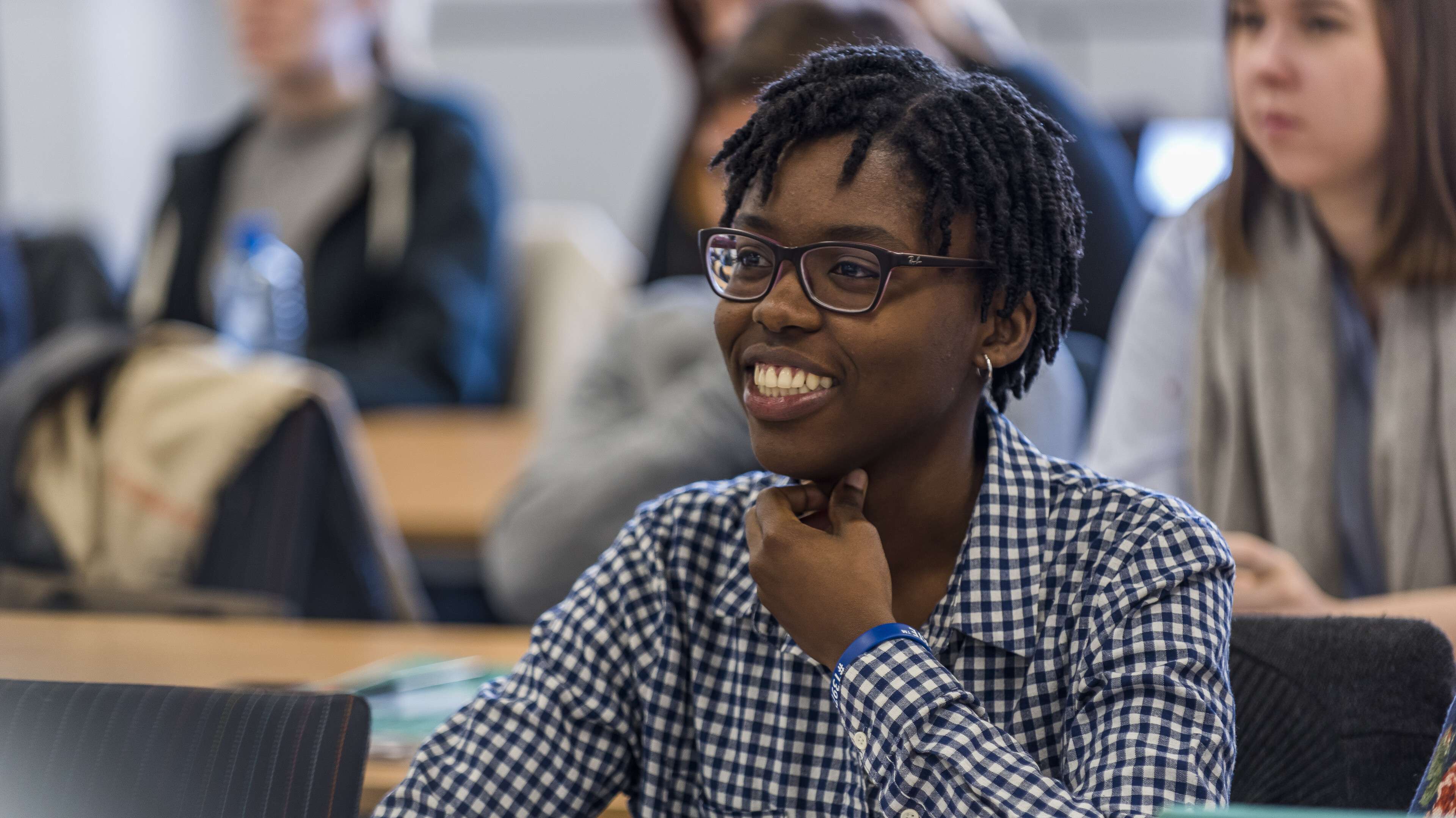 Languages student in a seminar