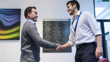 Two men shaking hands