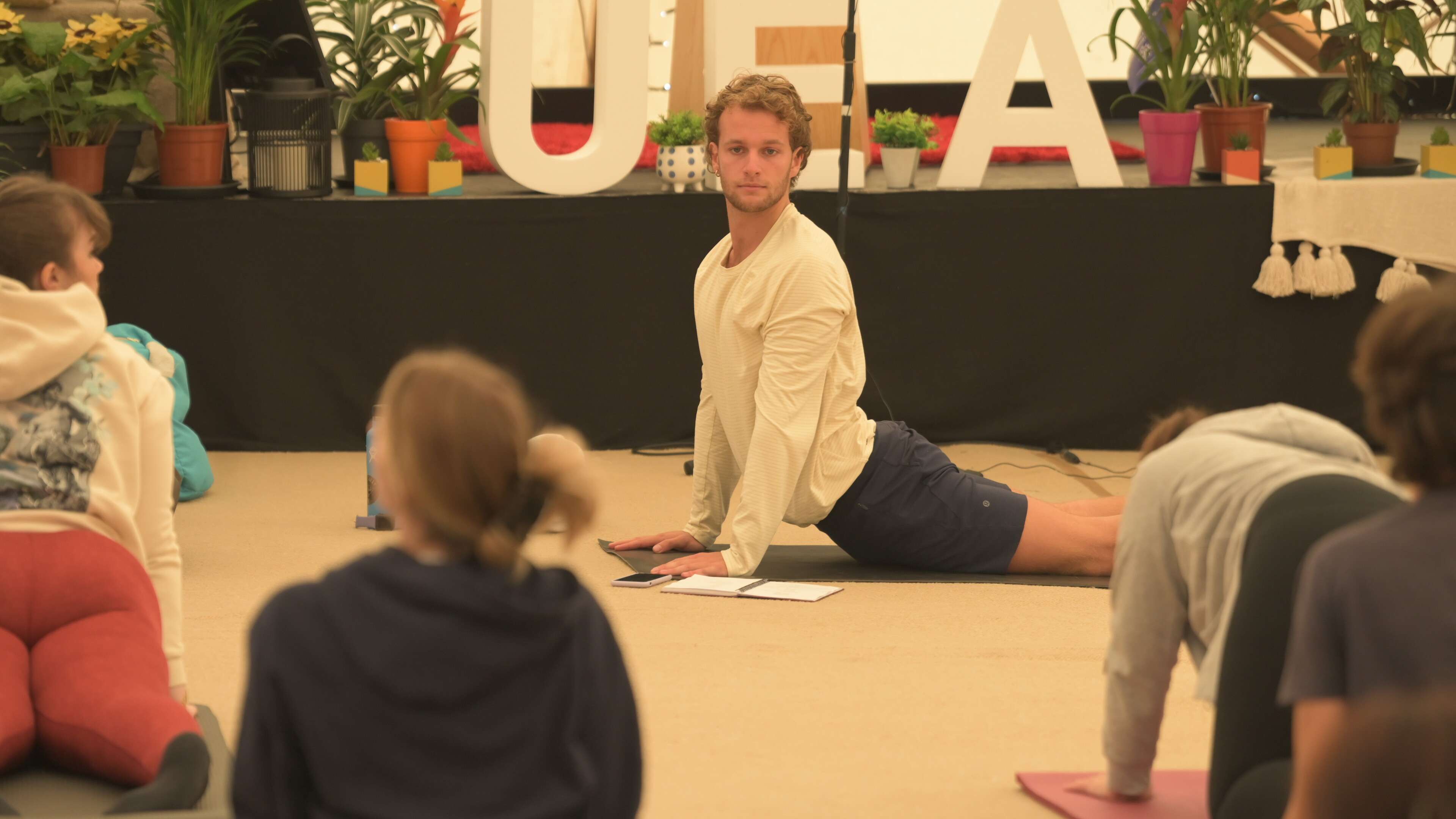 Yoga session for Welcome Week