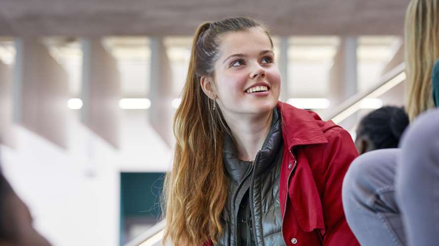 Student smiling