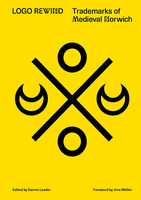 The front cover of Logo Rewind which depicts a merchants' mark over a yellow background.