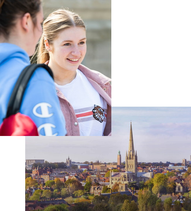 Overlapping images of Norwich