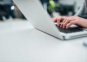 Person on laptop