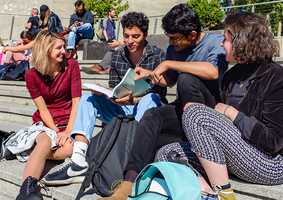 Group of international students