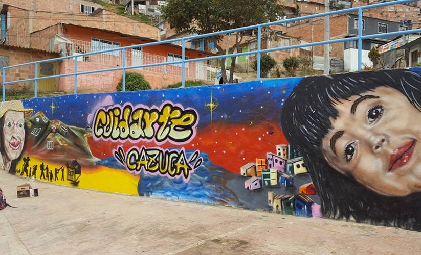 Mural on a wall