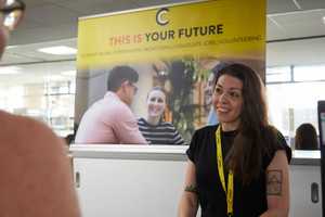 CareerCentral Welcome Desk in the Library